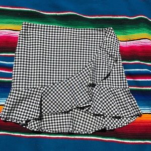 H&M Divided Gingham Mini Skirt